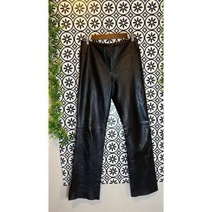 Leather wide leg Pants size 6